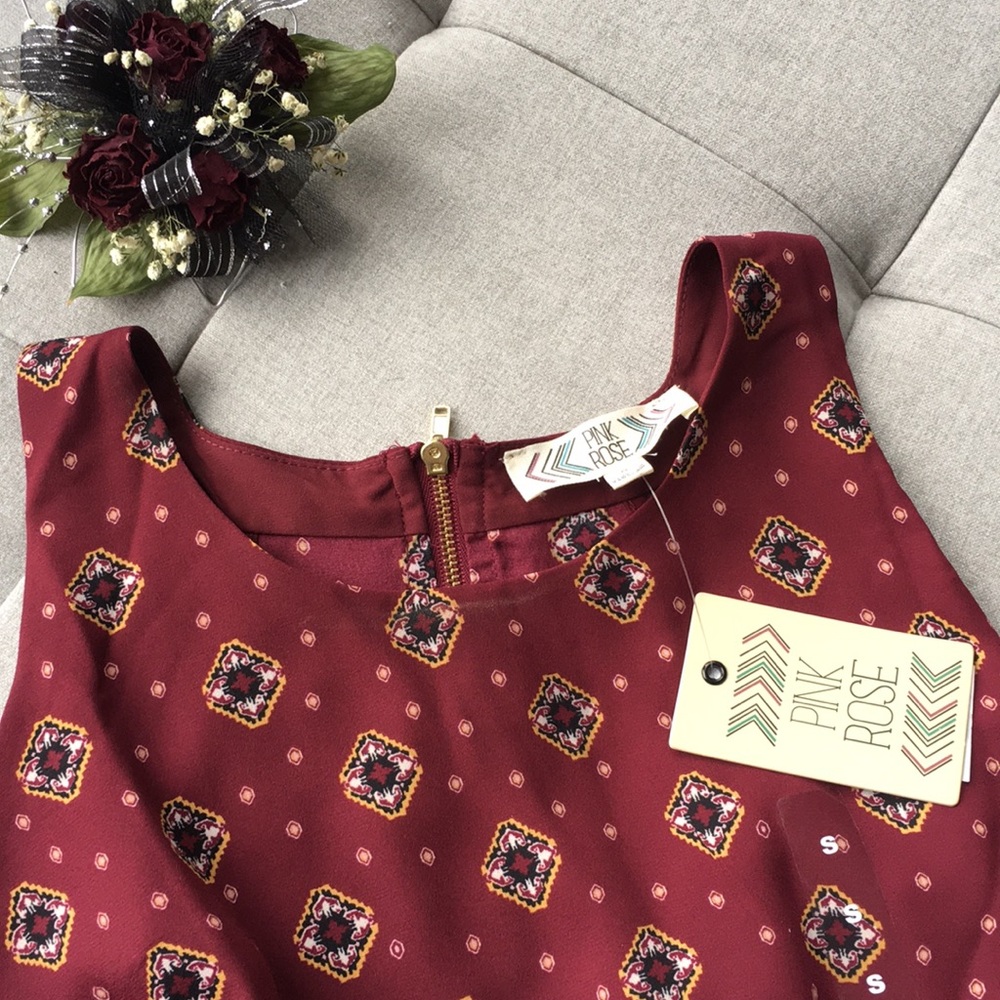 Pink Rose dress tank
